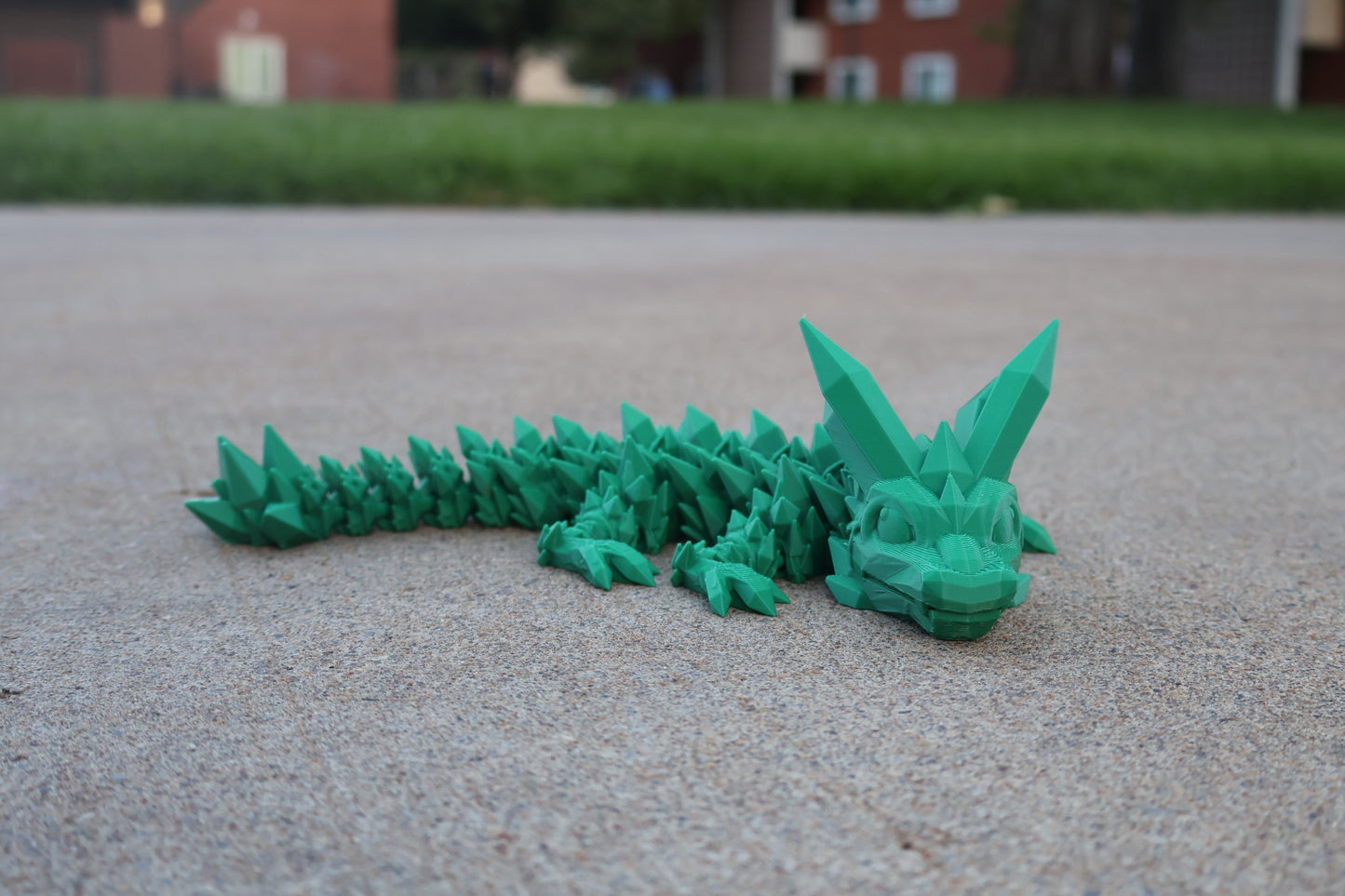 Medium Crystal Dragon Articulating 3D Printed