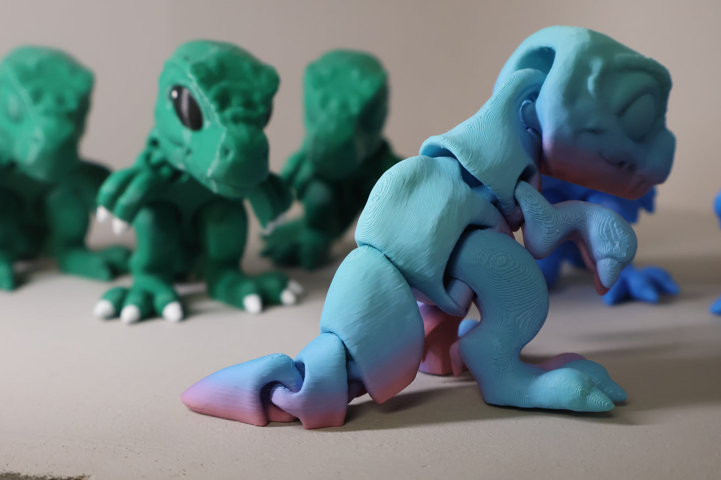 Articulating Baby T-Rex 3D Printed