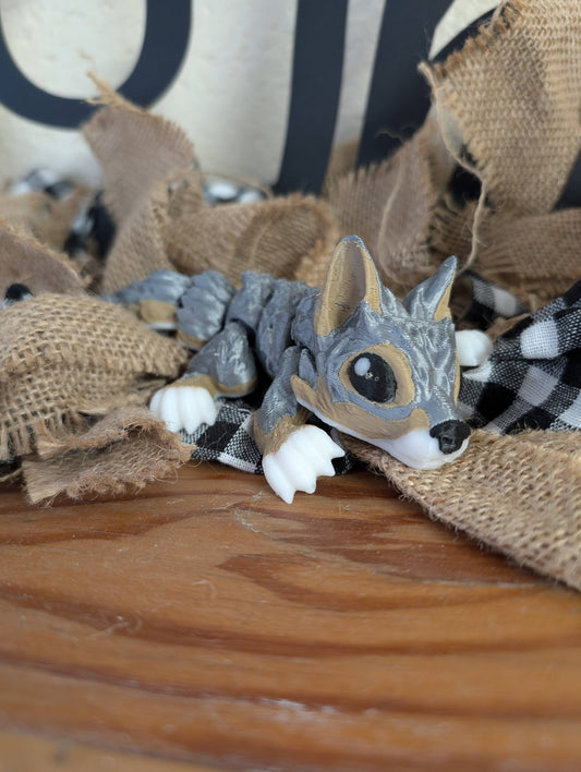 3D Printed Articulating Wolf Gift