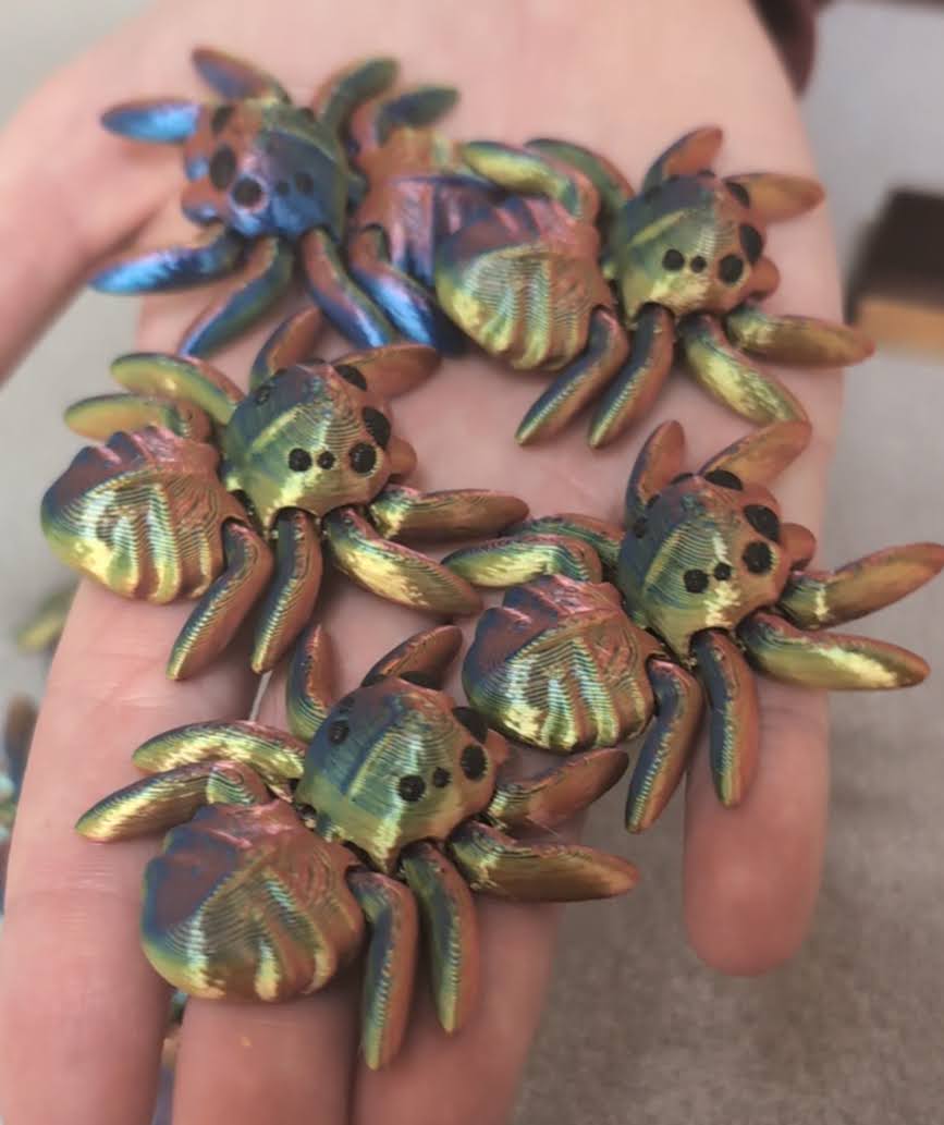 20 pk - Decorative Holiday Spiders 3D Printed